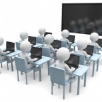 Unterricht Schüler mit Computer